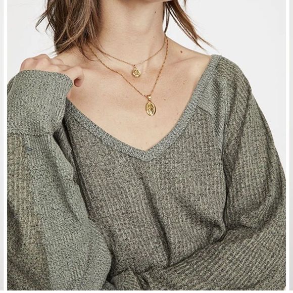 NWT Free People We The Free Santa Clara Thermal - Picture 5 of 7